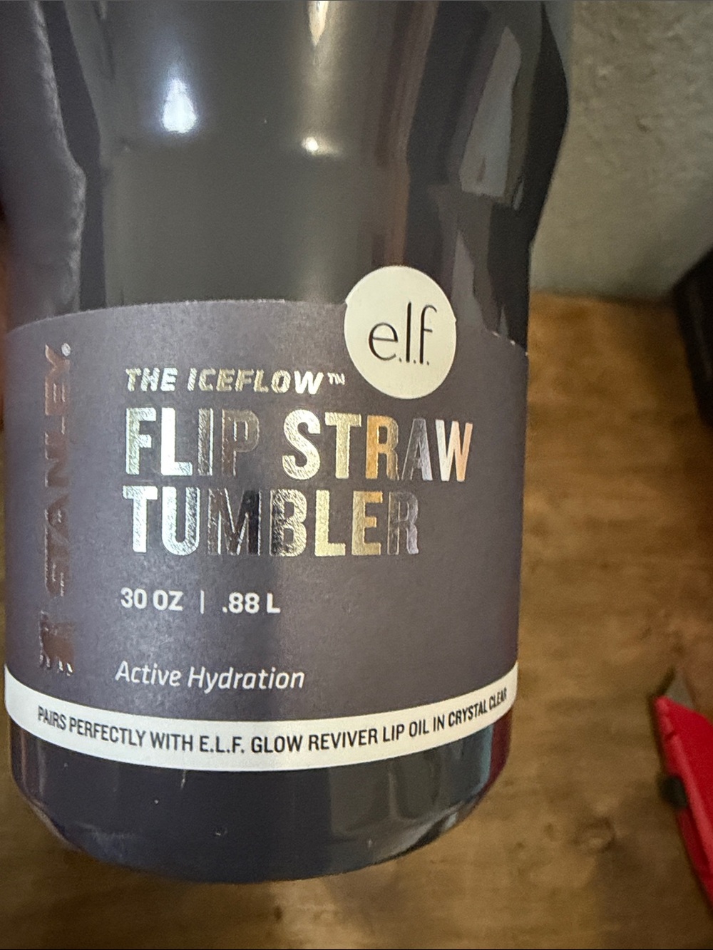 Stanley Flip Straw Tumbler 30oz Elf Collaboration Charcoal Grey - Picture 6 of 6